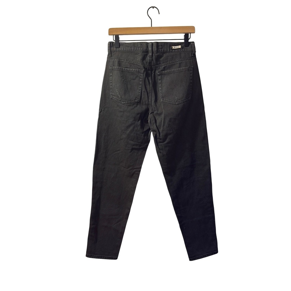 Melville Boyfriend Jeans Black Wash Distressed Denim Sz 26"(Fits 28") Indie Y2k - Picture 3 of 9